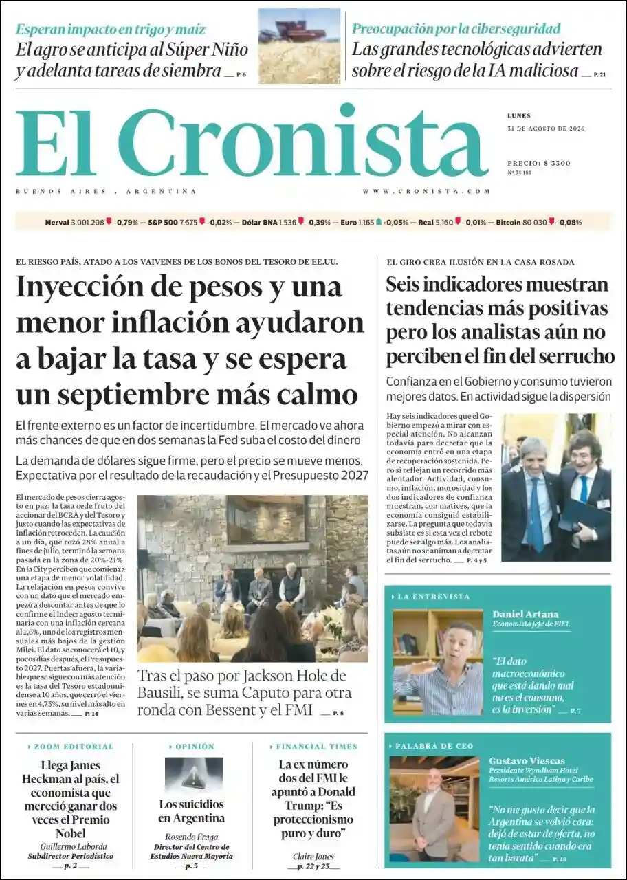 Media Panel - Developments and Systems | GUACHIPAS FM - Tapa del diario Cronista