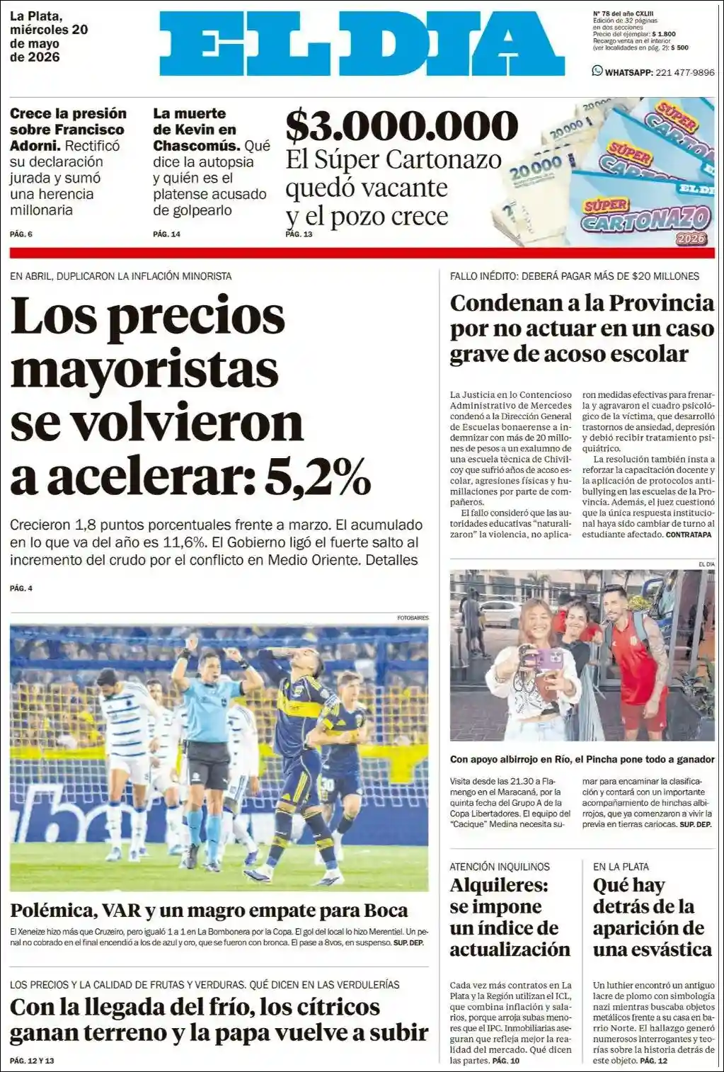 Media Panel - Developments and Systems | GUACHIPAS FM - Tapa del diario El Dia